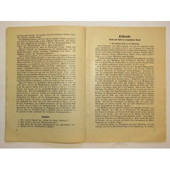 Documentation pédagogique pour les soldats de la Wehrmacht. Premier numéro. Espenlaub militaria